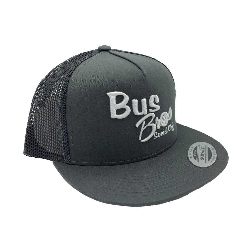 White Snapback Hat Bus Bros Online Shop, Volkswagen Lifestyle Product Image