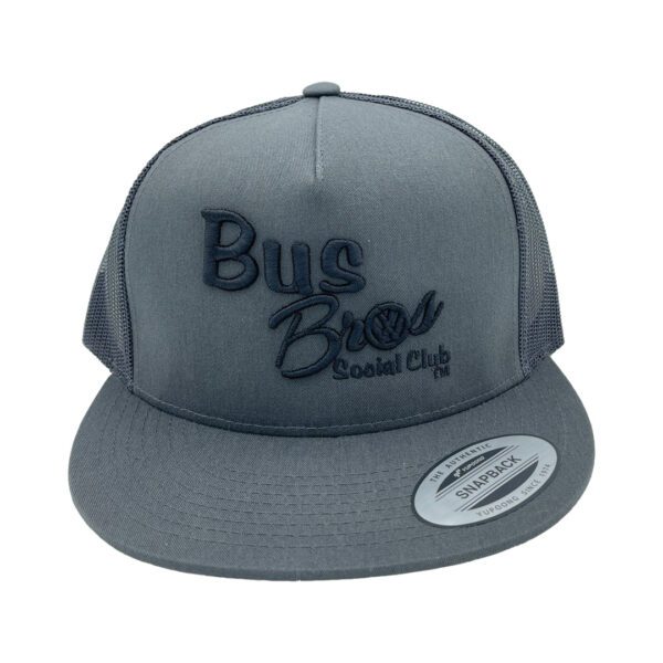 Black Snapback Hat Bus Bros Online Shop, Volkswagen Lifestyle Product Image