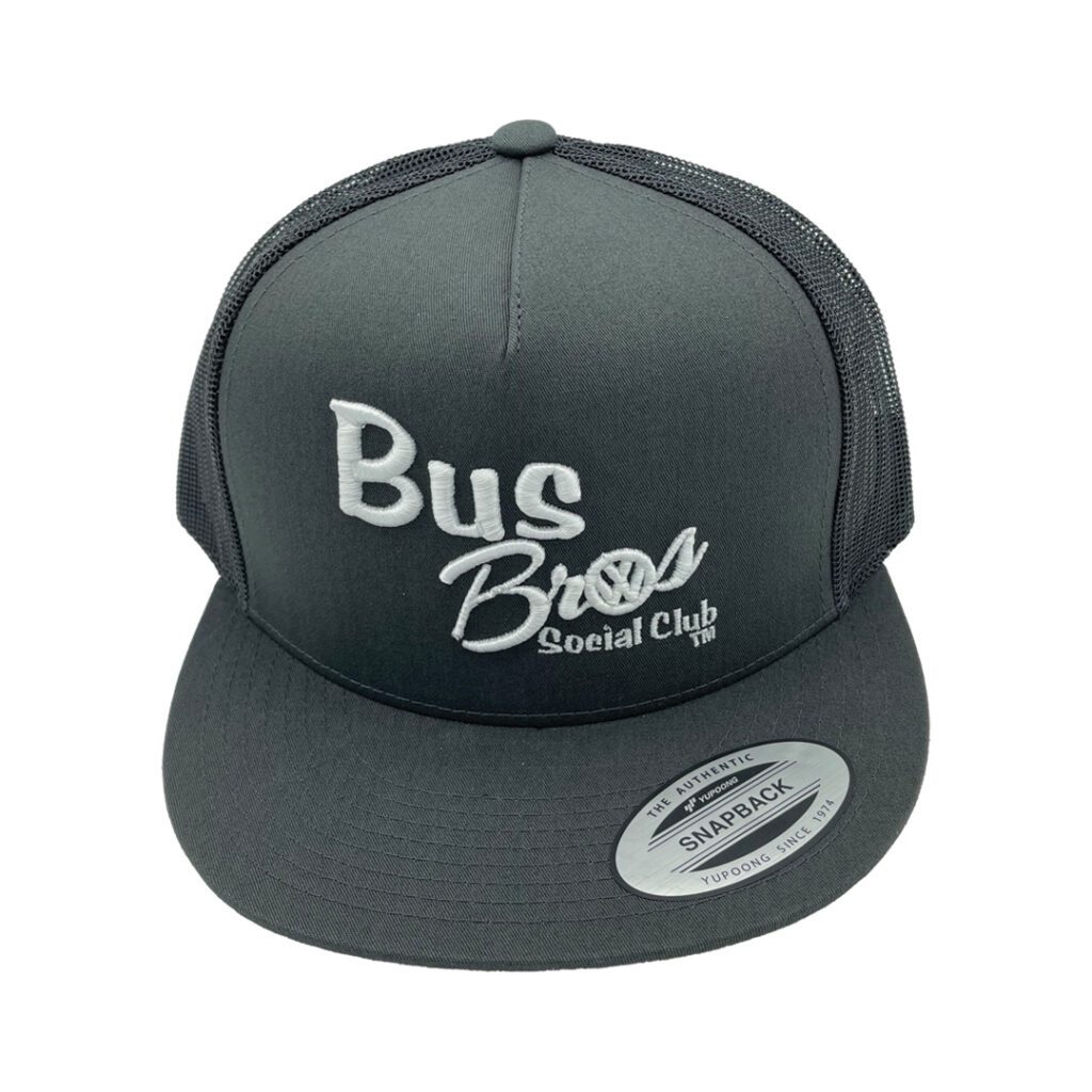 White Snapback Hat Bus Bros Online Shop, Volkswagen Lifestyle Product Image