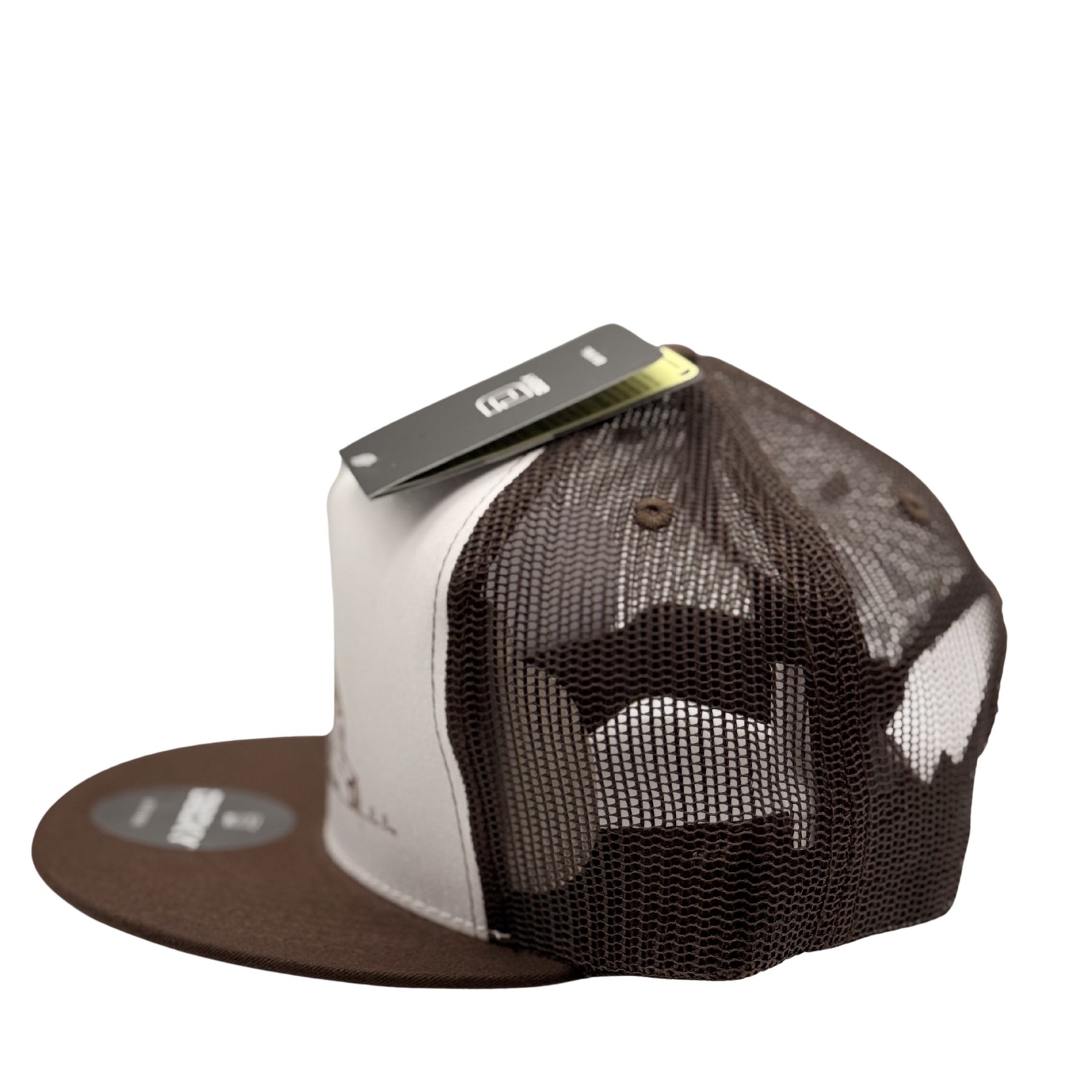 Bus Bros Keep Pushin Snapback Hat - Brown - Side Profile